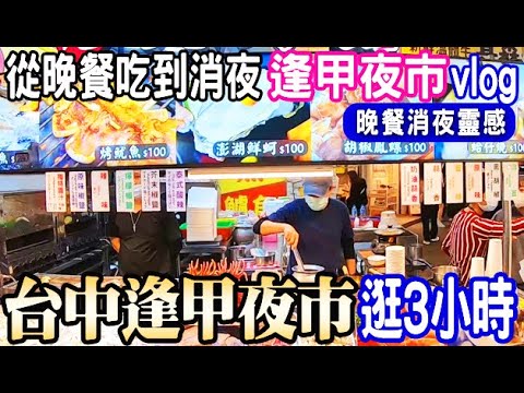 台中逢甲夜市♦️隨走隨拍♦️晚餐消夜靈感👉太多美食吃不完/日常生活旅遊vlog/家人姊妹逛街首選 2024 taiwanfood vlog taiwan stree food