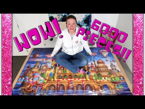 FINISHED!! 6,000 Piece Jigsaw Puzzle - Clementoni's Downtown Part 3