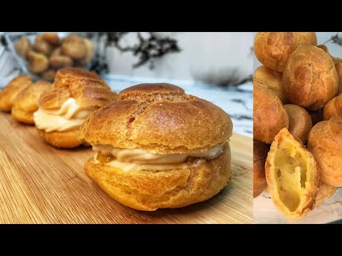 Profiteroles | Caramel Cream Profiteroles recipe | Caramel Cream | Paradise Feast