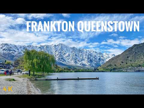 Queenstown Frankton Walk Tour 2024 4K | Frankton Track | Queenstown Marina |New Zealand Walking Tour