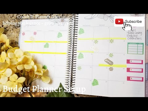 Budget Plan with Me| Erin Condren LifePlanner Setup for Family Budgeting