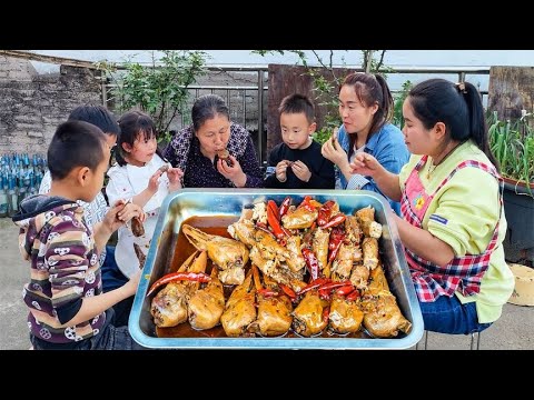 辣卤鸭头和鸭脖，十几种香料齐下锅，这味道越吃越上头【梅子美食】