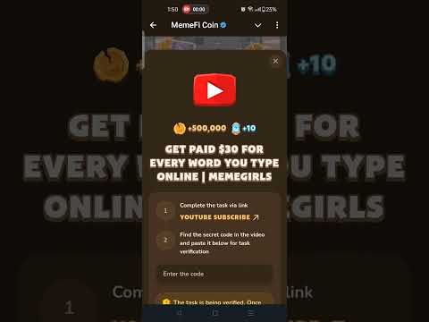 GET PAID $30 FOR EVERY WORD YOU TYPE ONLINE I MEMEGIRLS | Memefi New Video Code | MEMIFI