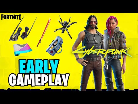 Fortnite x Cyberpunk 2077 EARLY GAMEPLAY!! 🔥 (Full Review, Prices, & Release Date)