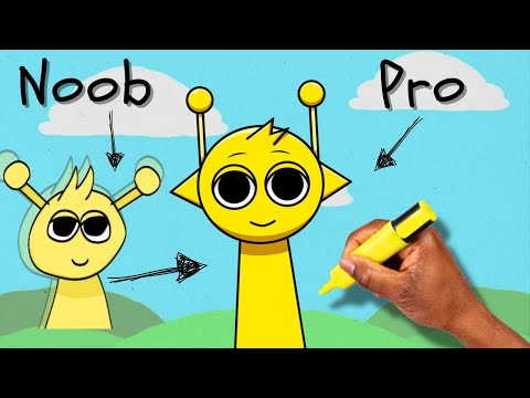 Don’t Be a NOOB! Draw Sprunki Simon (Yellow) Like a PRO🎨