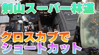 【剣山スーパー林道】クロスカブでツーリング、神山の道の駅から岳人(がくじん)の森キャンプ場までのショートカット【ファガスの森】　goforride　Motorbike　Motorcycle