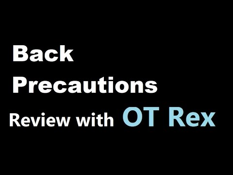 OT Rex- Back Precautions Post Op