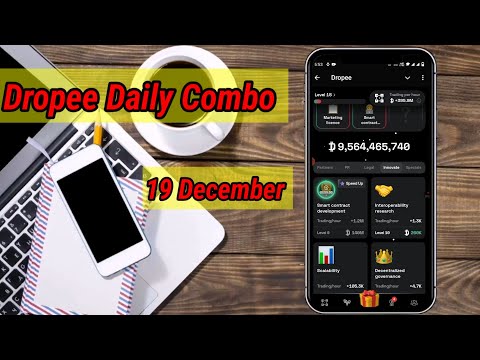 Dropee Airdrop Daily Combo Card 19 December|19 December today combo|