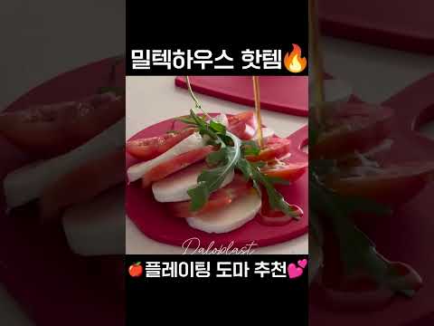 앙증맞고 깜찍한 플레이팅 도마 추천 🍎❤️ #밀텍하우스 #달로플라스트 #도마