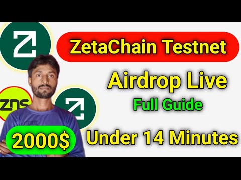 2000$ ZetaChain Testnet Airdrop Join Under 14 Minutes | Zetachain airdrop worth 2000$ full guide