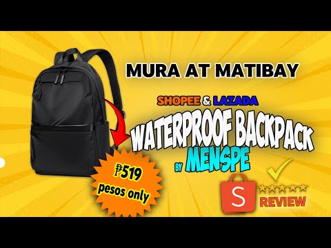 MENSPE 15.6 Backpack Bag Review Tagalog Sobrang Gaan Dalhin!