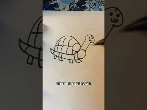 How to Draw a Turtle 🐢