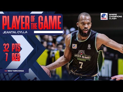 Player of the Game: Macau Black Bears' Jeantal Cylla 32 Points vs. New Taipei Kings