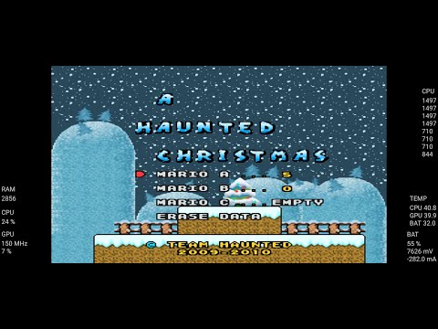 A Haunted Christmas SMW Hack Snes9x Android Stream Xiaomi 11T Pro 12/256 SD888