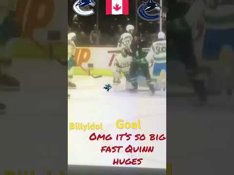 Vancouver canucks score really fast Quinn Hughes #goal #canucks #hockey #nhl #NHL#canuckshockey #bc