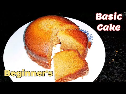 స్పాంజి కేక్ 😋 HOW TO MAKE VANILLA SPONGE CAKE AT HOME | NO OVEN, BEATER, CAKE MOULD