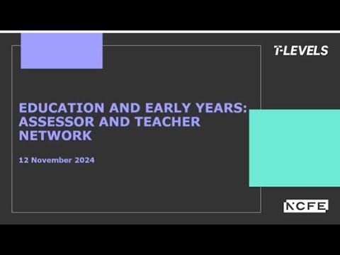 Education & Early Years Teacher and Assessor Network November 2024