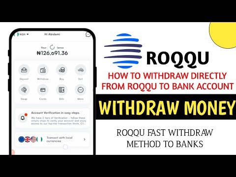 How to withdraw from Roqqu to Bank account in 2023 || Roqqu withdraw to Wallet