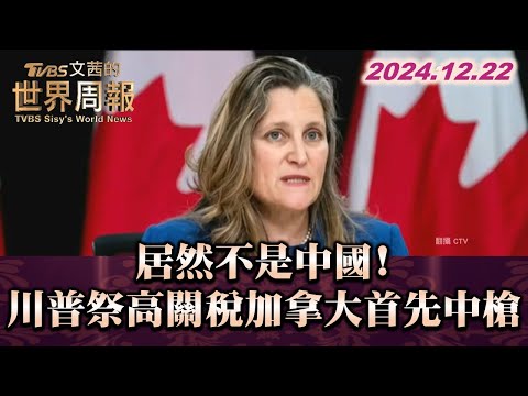 居然不是中國! 川普祭高關稅加拿大首先中槍 TVBS文茜的世界周報 20241222