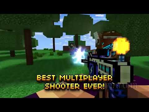 Video ad of classic pixel game: Pixel Gun