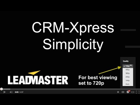 CRM-Xpress - Simplicity