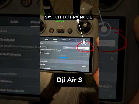 Switch FPV mode and Boom. #djiair3 #dronetutorial #dronepilot #fpvdrone #djiglobal