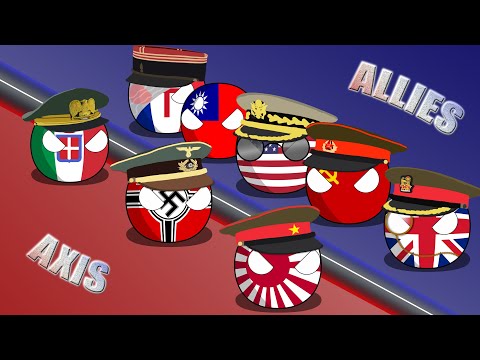 İkinci Dünya Savaşı Ülke Topları TAM BÖLÜM - Second World War Countryballs FULL PART.