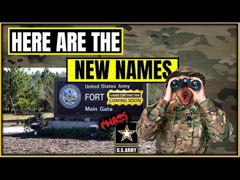 These are the new Army installation names