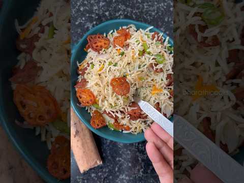 Lotus Stem Rice Recipe😍 #bharathicooks #recipe