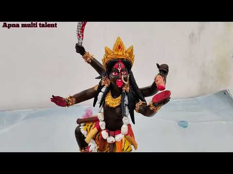 मिट्टी से काली माता बनाने सीखें || Kali Mata making 2024 || How to make Kali Mata