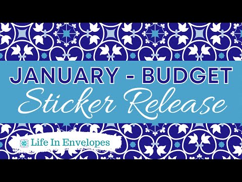 January Sticker Release / Savings Challenges / TBM BBP / 7x9 and 8.5x11 Budget Kits