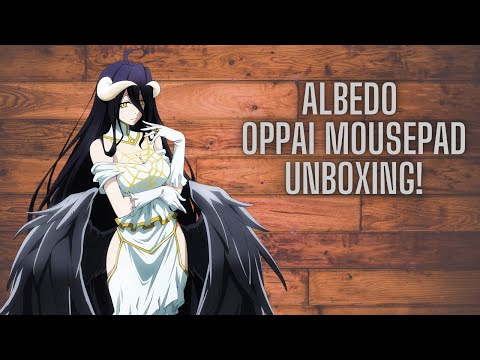 Overlord Albedo Oppai Mousepad unboxing. won in a eBay auction.