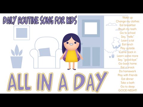 Daily Routine Song - All In A Day by ELF Learning