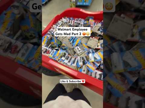 Walmart employee kicks me out 😳😡 #foryou #shortfeed #trending #feed #videos #walmart #hotwheels