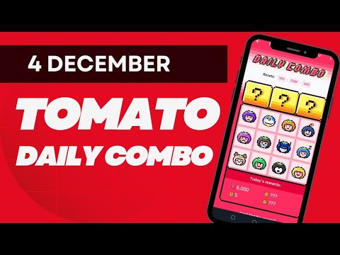 Tomato Daily Combo 4 December | Tomato Daily Combo | Tomarket Airdrop