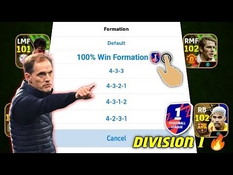 Division 1 in 24 Hours 🥶 Use This FORMATION Now | efootball 24 mobile