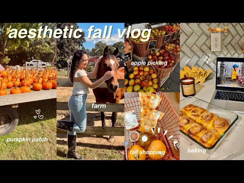 COZY FALL VLOG 🍂 apple picking, fall shopping, baking, aesthetic