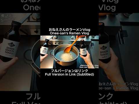 Onee-san’s Ramen Cooking Vlog #shorts #Ramen #Hiroyuki