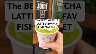 The BEST Matcha Latte at my FAV fish market! #matchalatte #jointseafood #thejoint #matcha #latte #LA