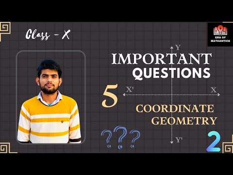 Coordinate geometry class 10 important questions | RD Sharma class 10 coordinate geometry | #class10