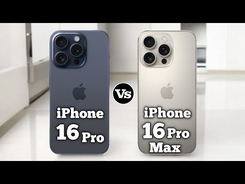 iPhone 16 Pro vs iPhone 16 Pro Max Comparison Video #pn59tech