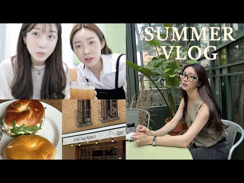 VLOG 차정원언니랑 성수동 데이트👯･ft. 연애의직진 기훈오빠🖐🏻✴︎런던베이글뮤지엄🥯샤넬vip행사🛍 로로피아나FW 행사✴︎택배 언박싱