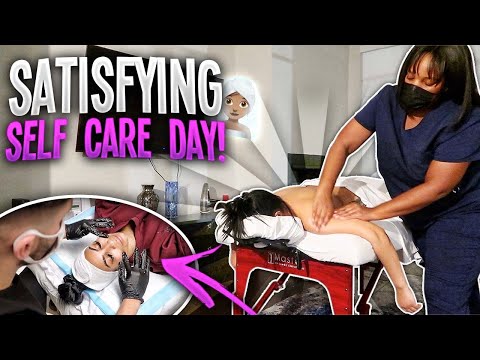 SATISFYING SELF-CARE VLOG (FACIAL, MANI/PEDI, MASSAGE)