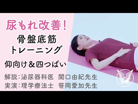 【大正健康ナビ】 尿もれ改善！骨盤底筋トレーニング 「仰向け＆四つばい」