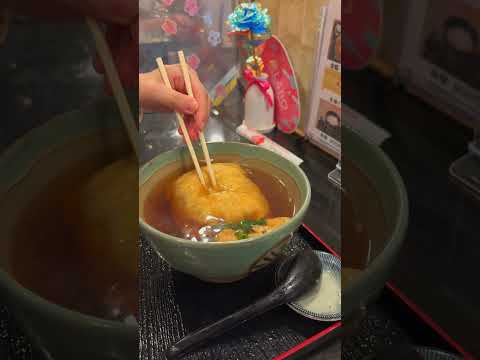 奈良 ならまち 大行列ができる麺闘庵の巾着きつね(うどん)が最高すぎて感動🍜 #奈良グルメ #麺闘庵 #巾着きつね