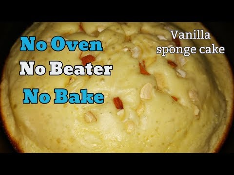 Vanilla Sponge Cake Recipe | Cake Without Oven | Cake In Pressure Cooker | Telangana Ruchulu