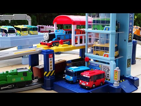 Titipo's train & Thomas Plarail ☆ Tayo Parking Station course