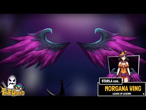 LEAGUE OF LEGEND MORGANA WINGS VTUBER ASSET