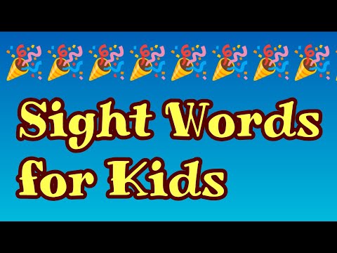 Sight Words for Kids #sightwordsforkids #sightwords