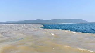 Ganga river meet Bay of Bengal. 🌊